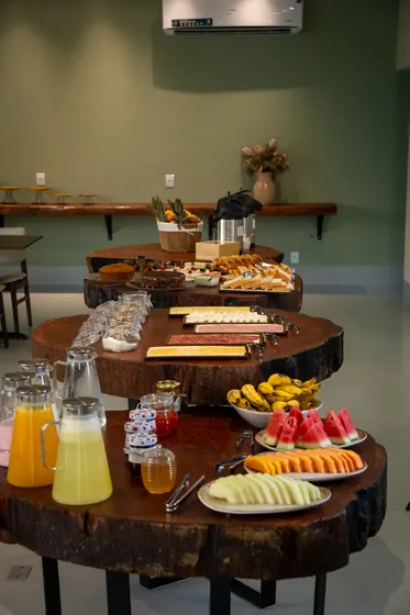 Ambiente do buffet de café da manhã