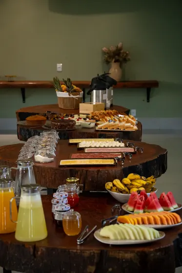 Ambiente do buffet de café da manhã