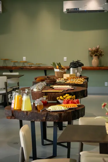 Ambiente do buffet de café da manhã